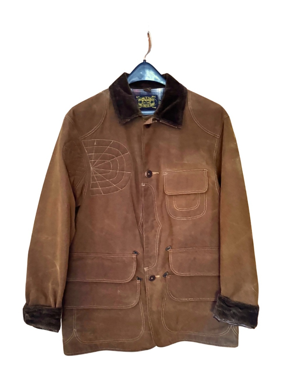 Vintage Ralph Lauren Oilcloth Waxed Cotton Field Jacket sz M